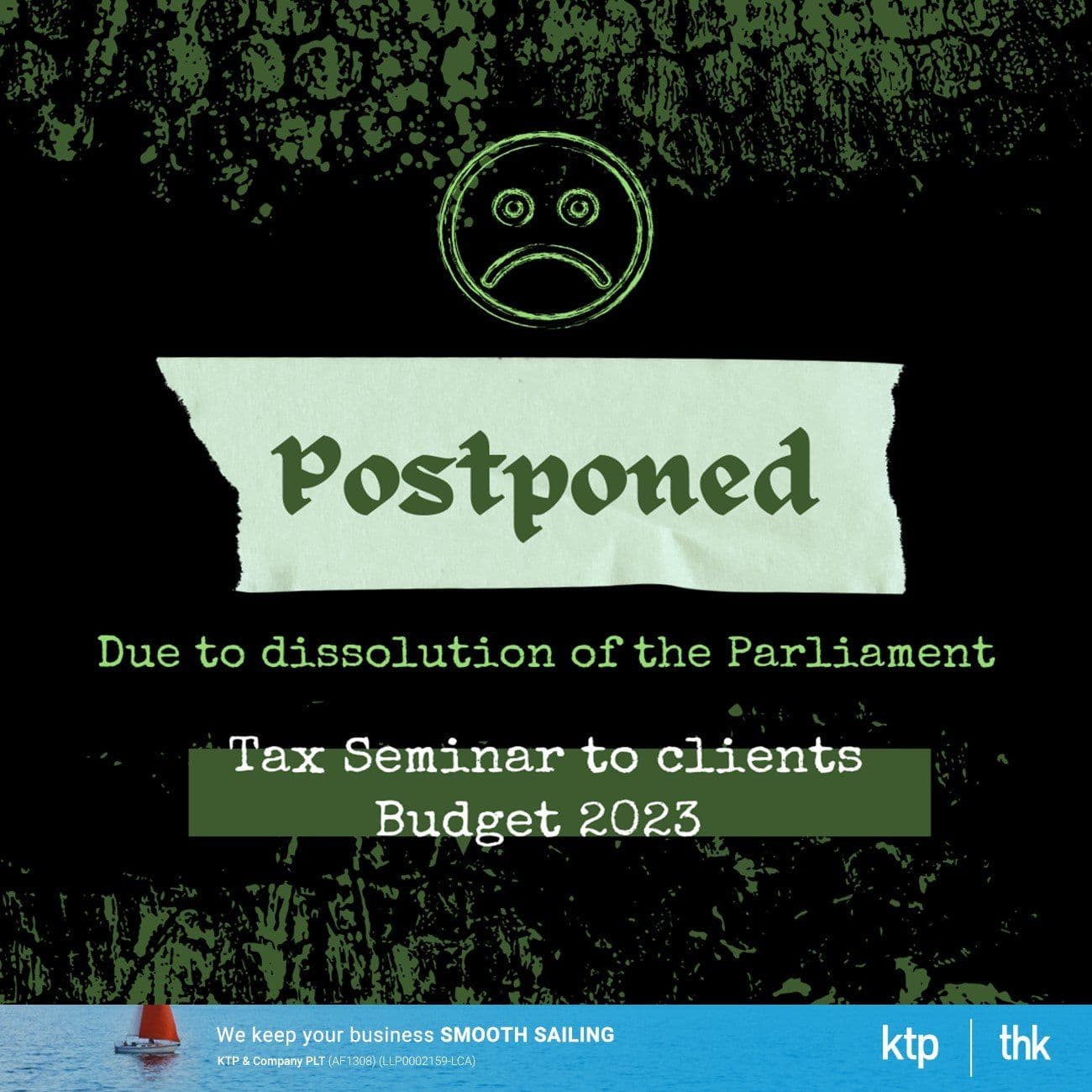 Illustration for Budget 2023 - Postpone webinar, training, newsletter