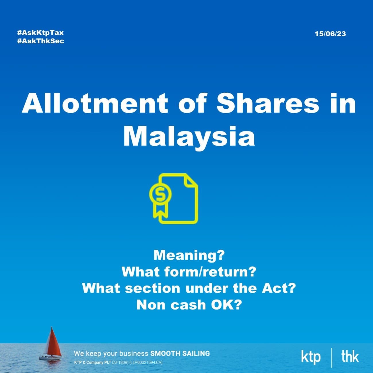 Allotment of Shares Capital In Malaysia