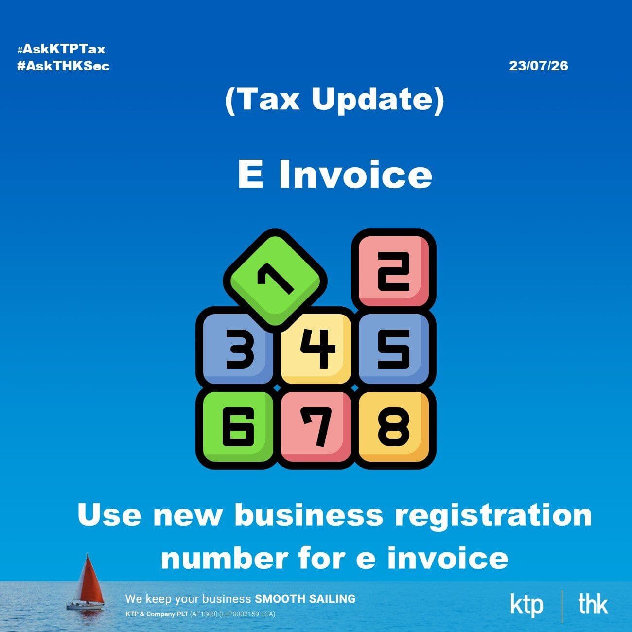 (税务) 8月1日前检查你的 BRN, 不然你的 e-Invoice 可能 Validation Failed