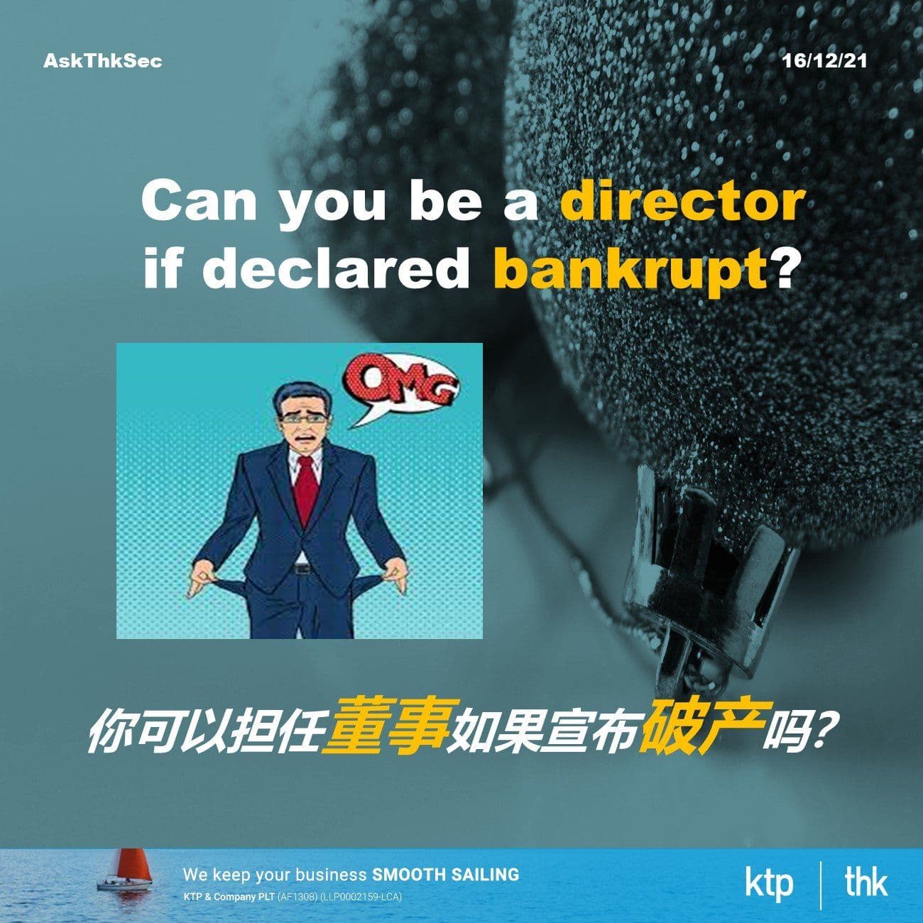 Illustration for Can you be a director if declared bankrupt?