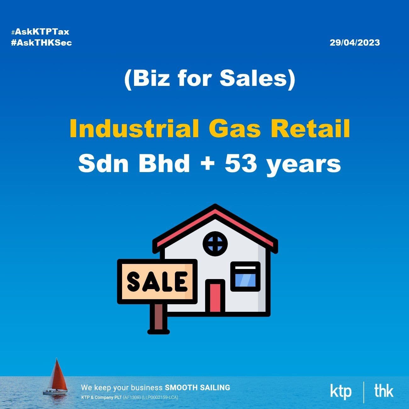 (Biz for Sales) Industrial Gas Retail (Sdn Bhd + 53 years)