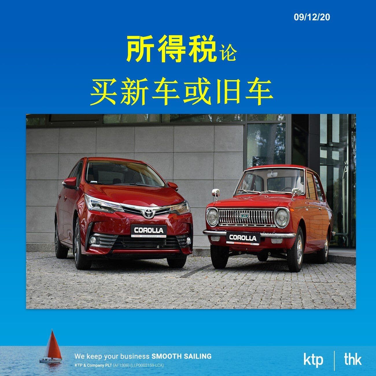 Illustration for 所得税论 - 买新车或旧车