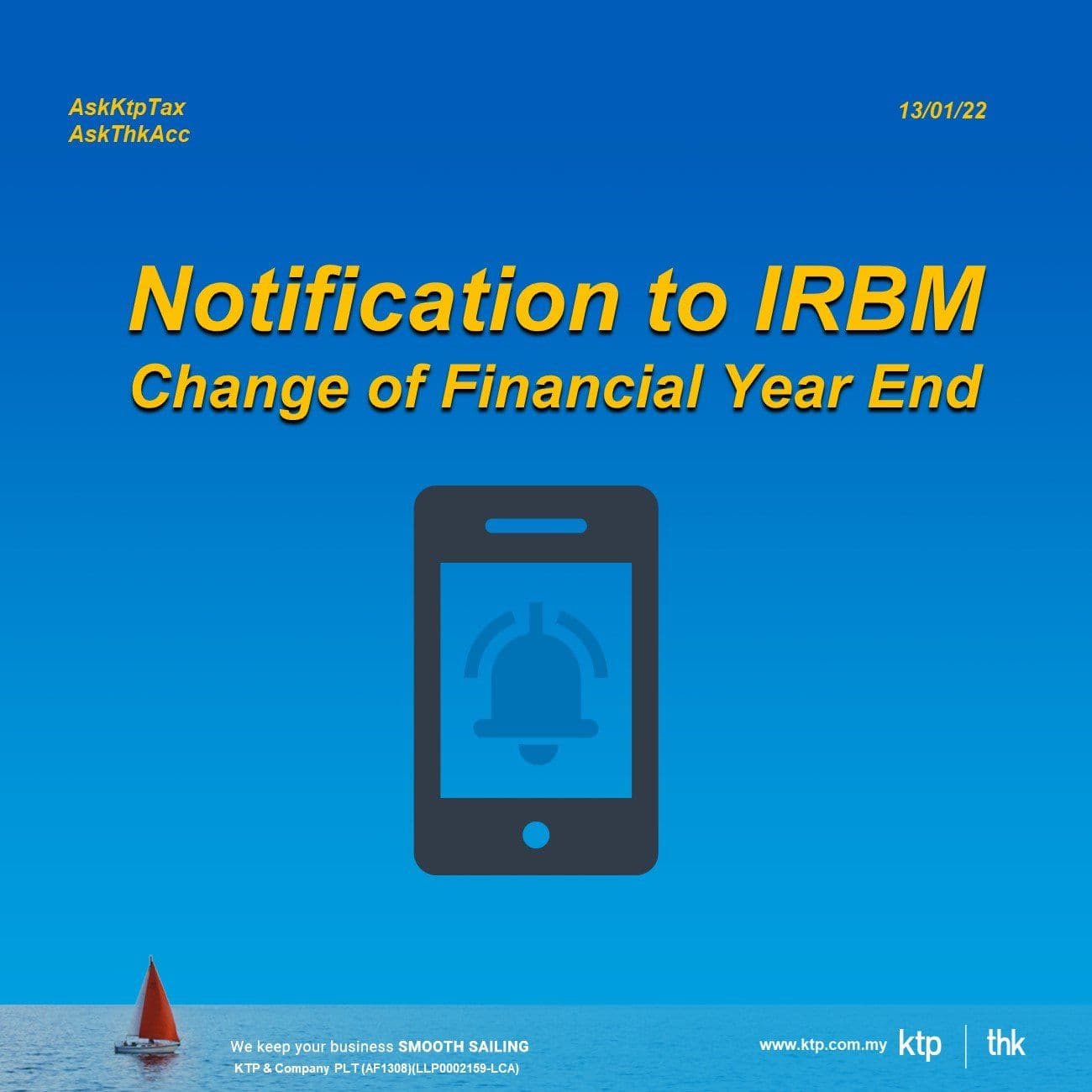 Illustration for Notify change of financial year end LHDN