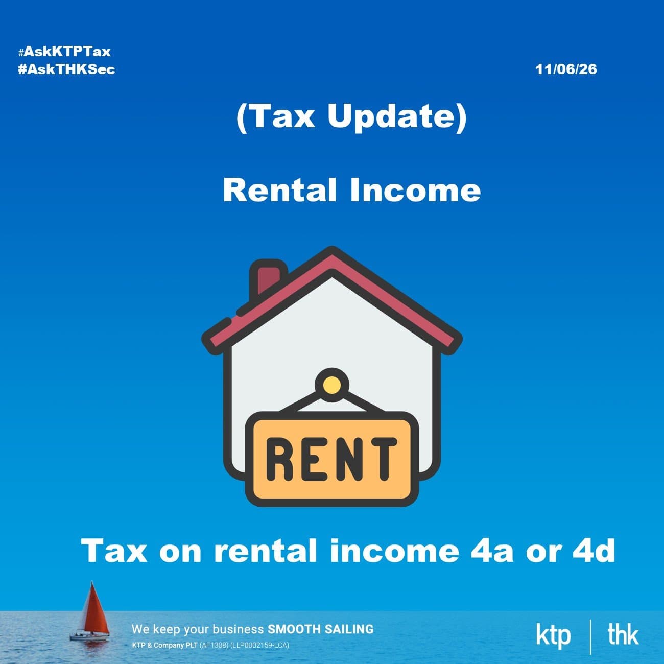 (TAX UPDATE) The Rental Income under Business Income 4(a) or Investment Income 4(d)?