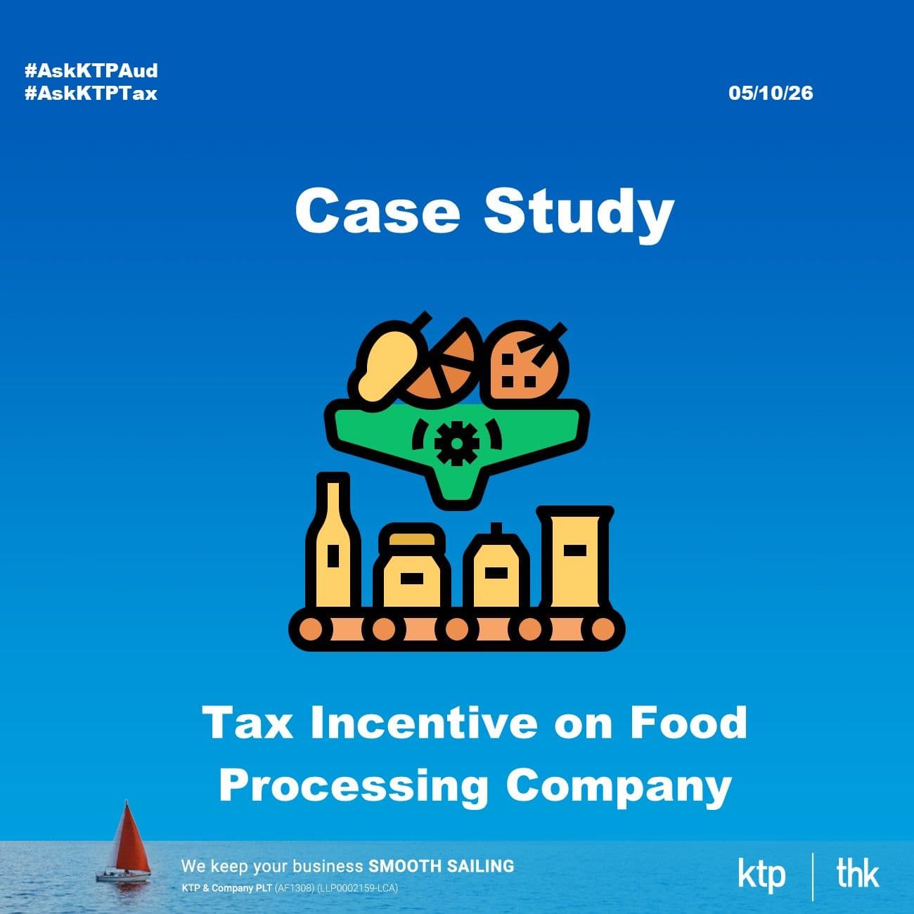 Illustration for 协助马来西亚食品加工公司100% 收入免税