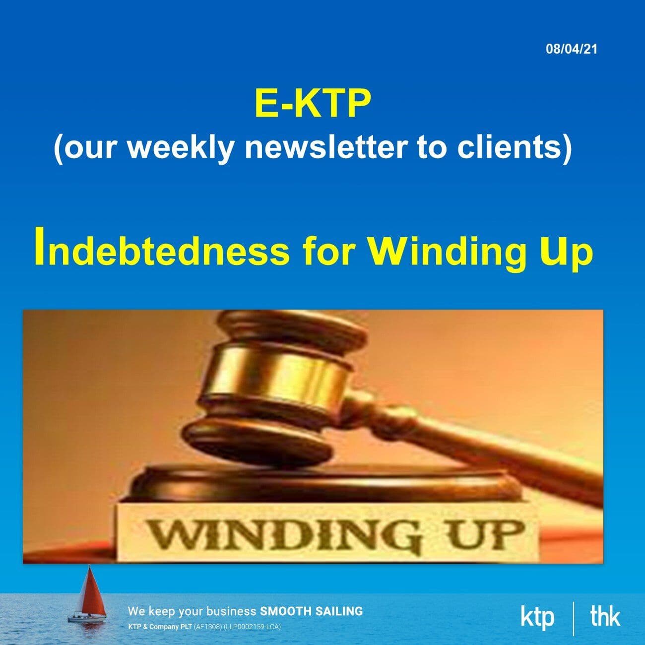 How much to sue debtor who is inability to pay for winding up?