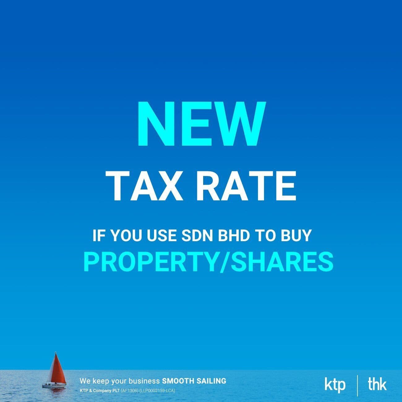Illustration for New Tax Rate if you use Sdn Bhd to buy property/share