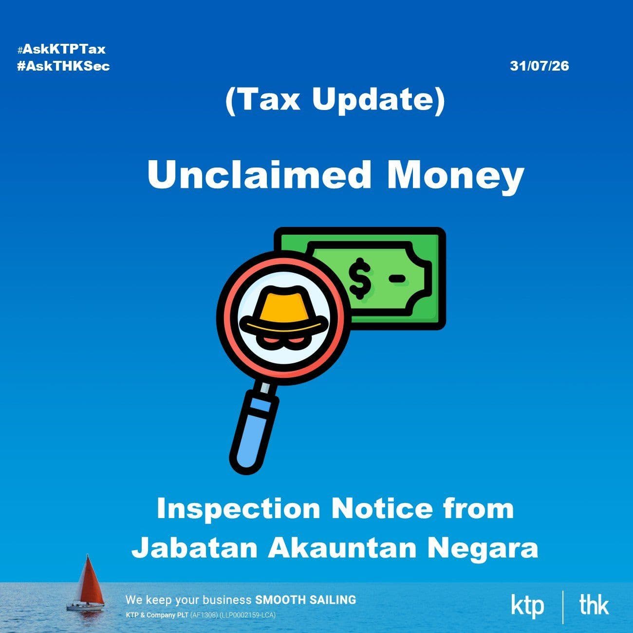 (TAX UPDATE) Unclaimed Money: What That Government Inspection Letter Really Means