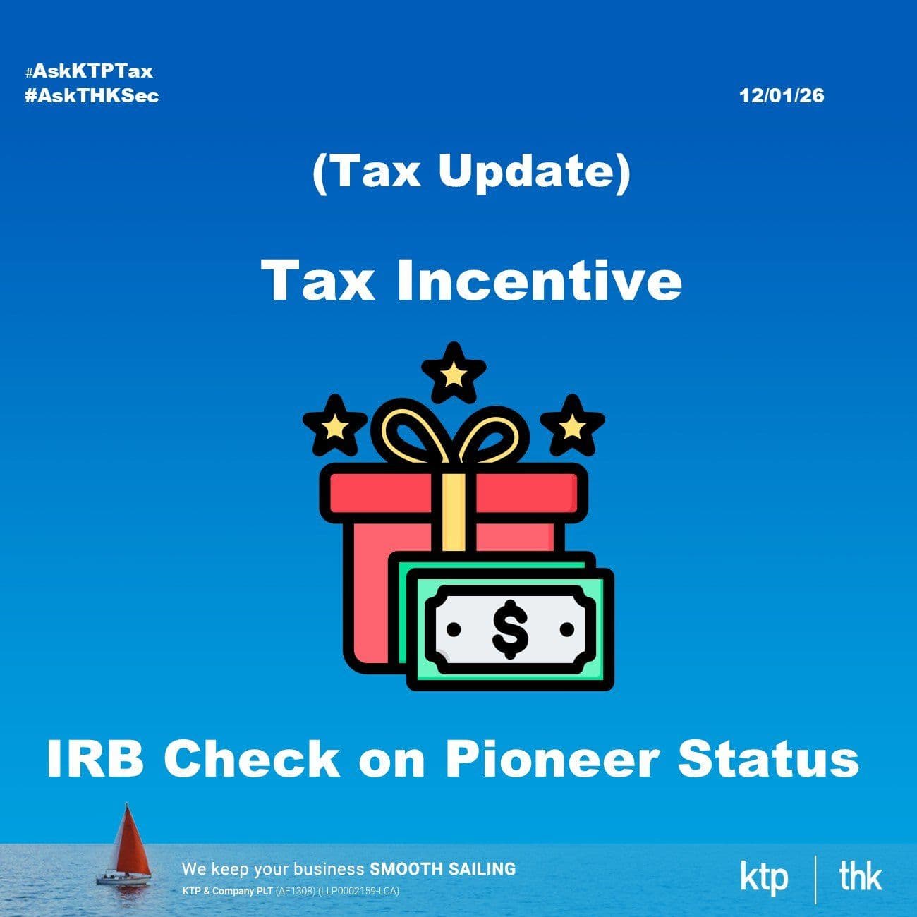 (TAX UPDATE) Pioneer Status Under IRB Spotlight