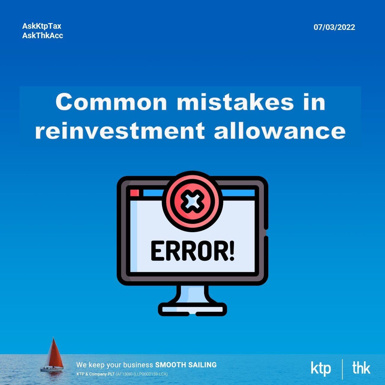 Illustration for Common mistakes in claiming reinvestment allowance