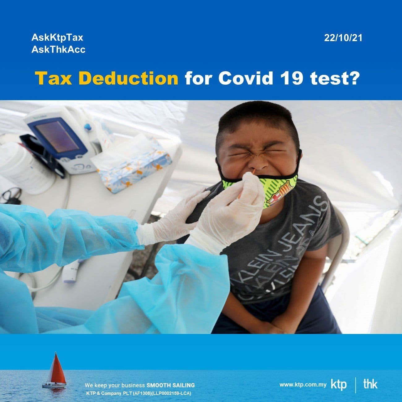 Illustration for Tax Deduction on Expenses incurred for Covid-19 Testing