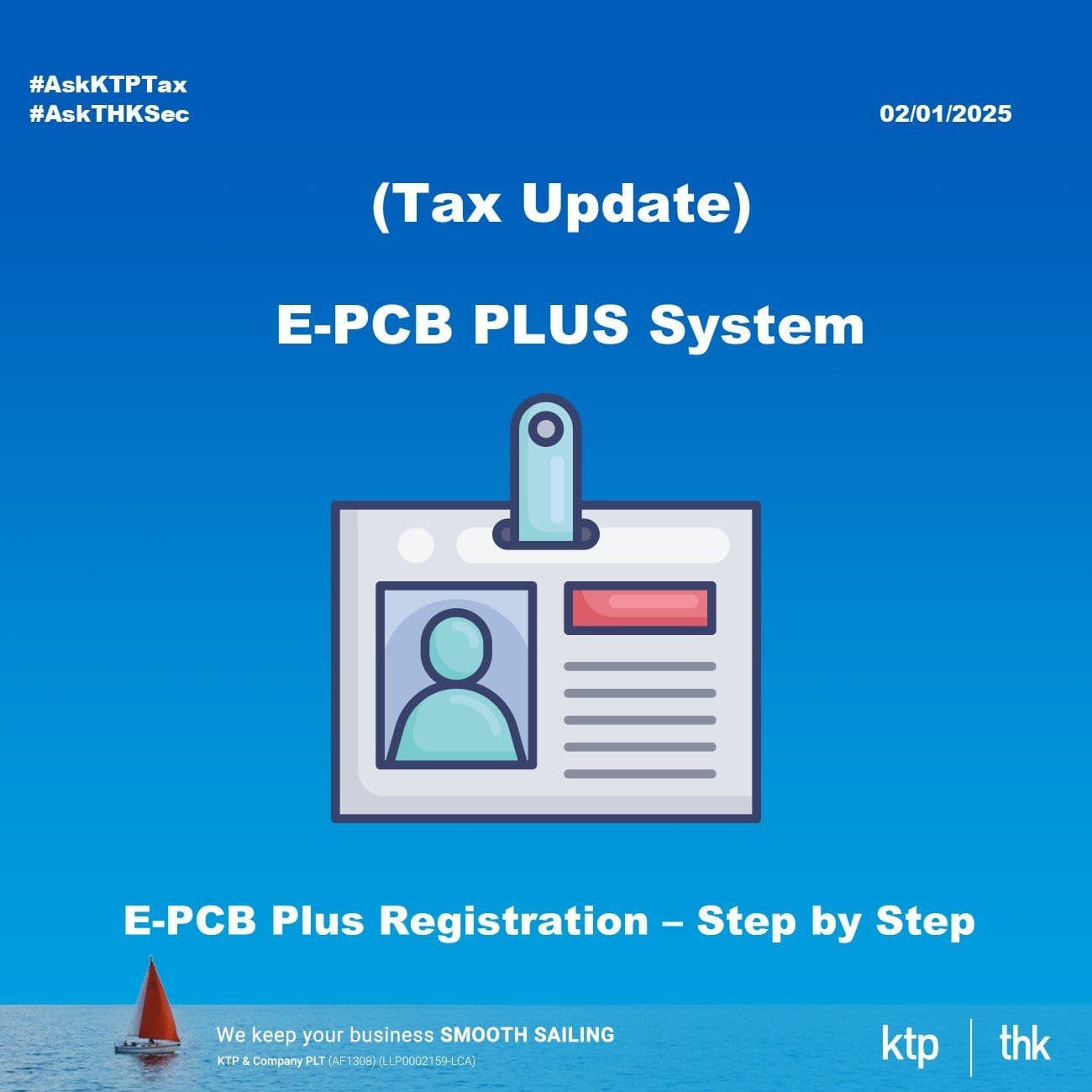 Illustration for (Tax Update) e-PCB Plus Registration - Step by Step