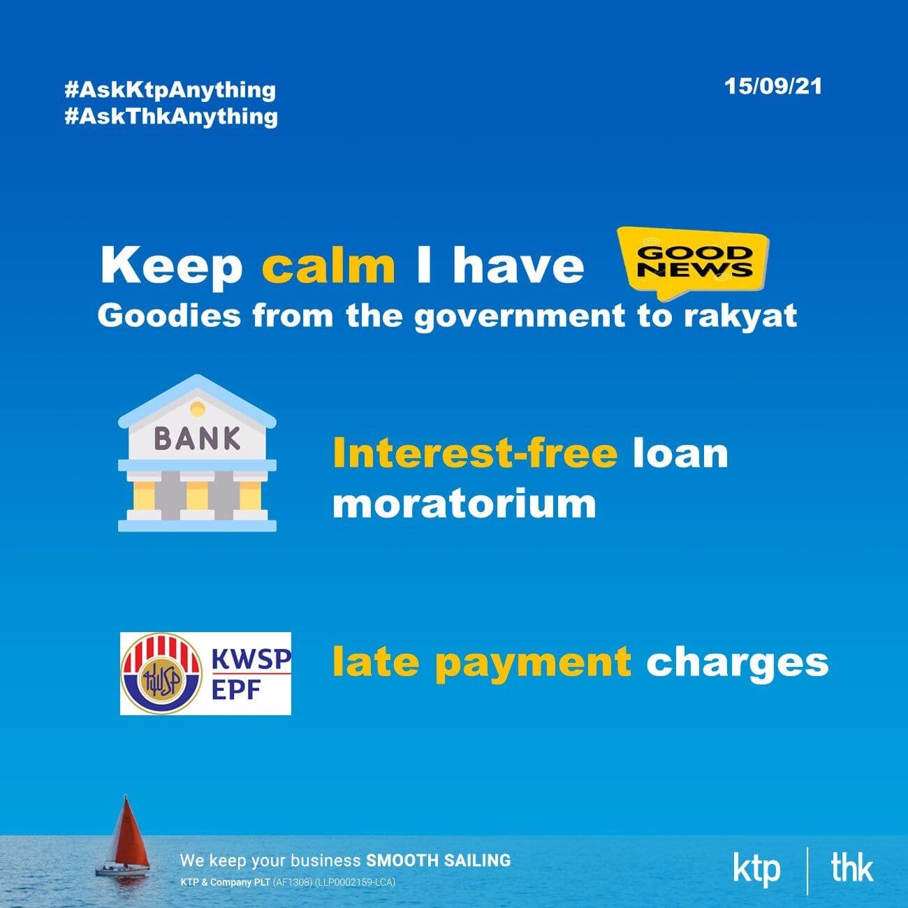 (Latest update) 2 initiatives to ease Rakyat financial difficulties