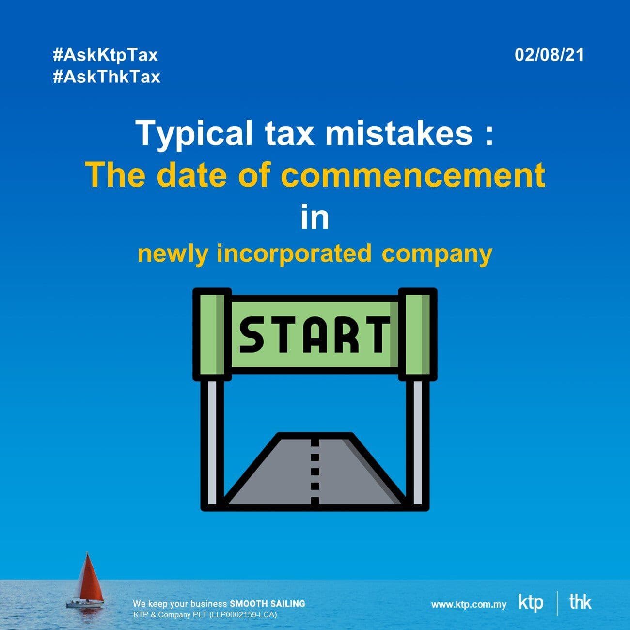 Typical tax mistakes : Pre-operating expenses before the date of commencement.