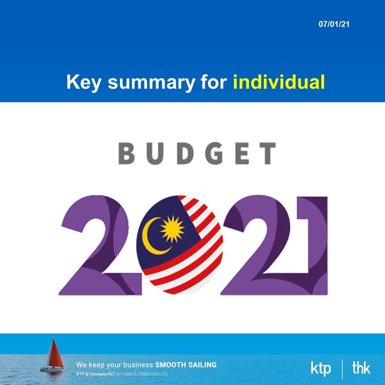Budget 2021 Malaysia - Key summary for individual