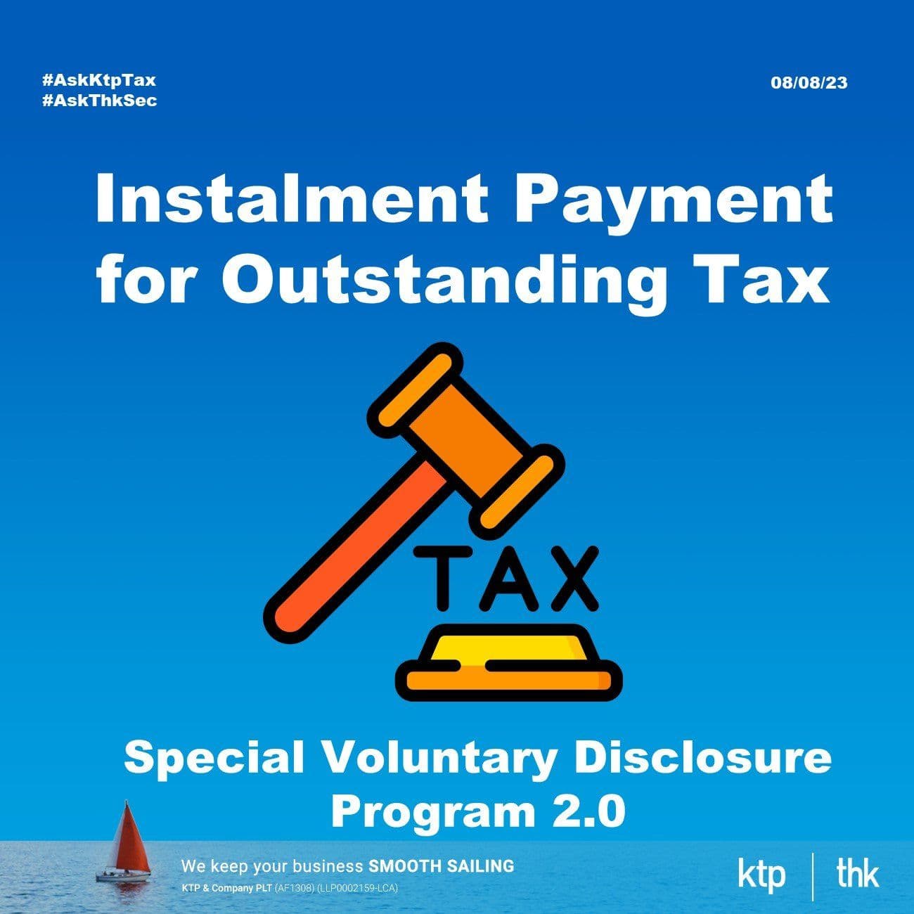 Special Voluntary Disclosure Programme (SVDP) 2.0-Instalment Payment for Outstanding Tax
