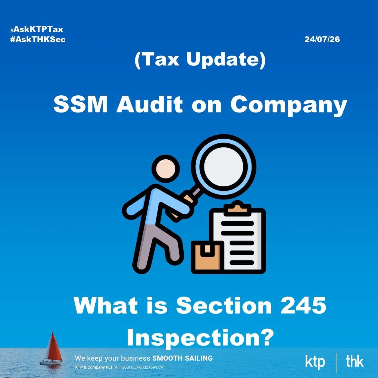 (TAX UPDATE) SSM Just Asked for Four Years of Our Accounts. Here Is What a Section 245 Inspection Really Means.