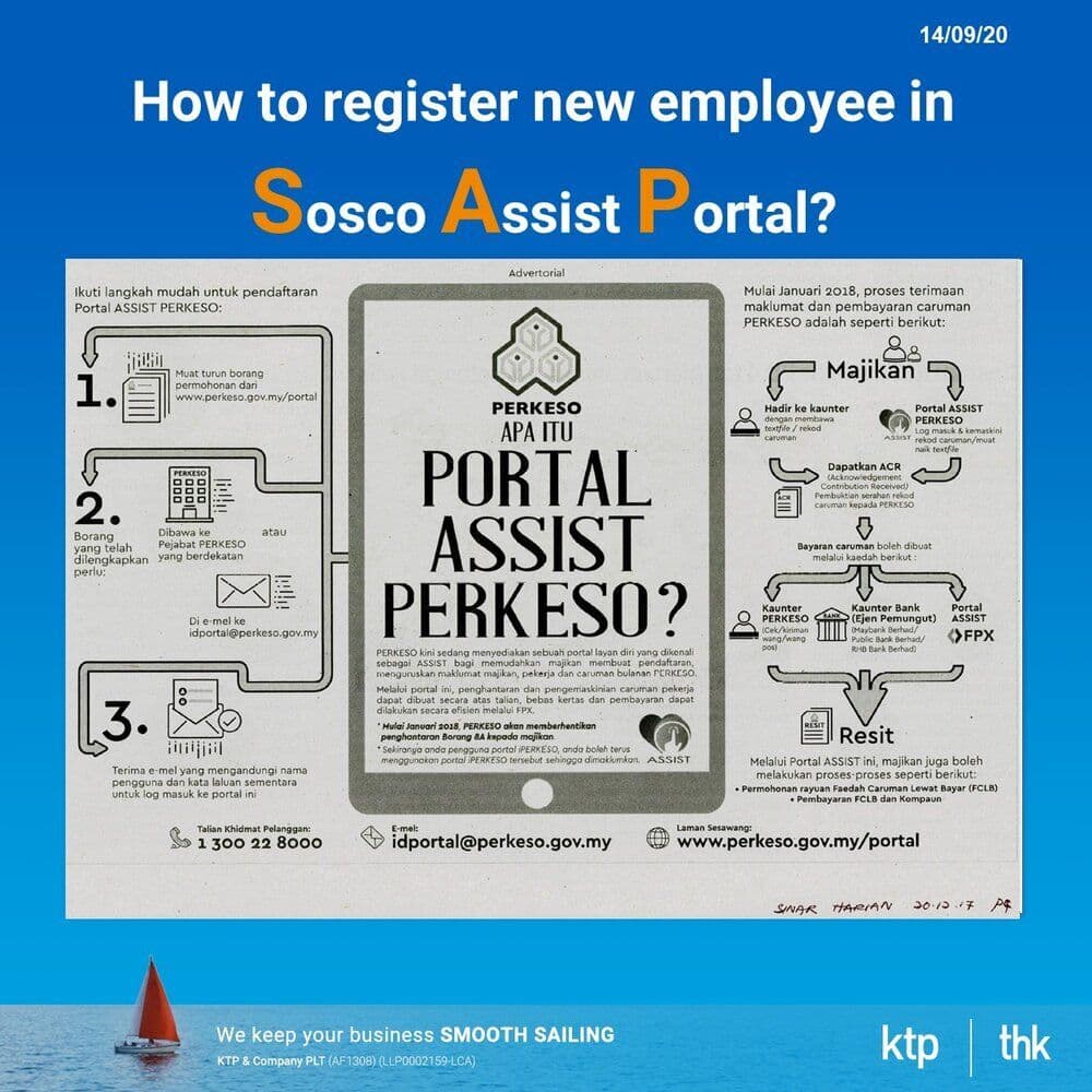 Illustration for How to register new employees in Socso Assist Portal?
