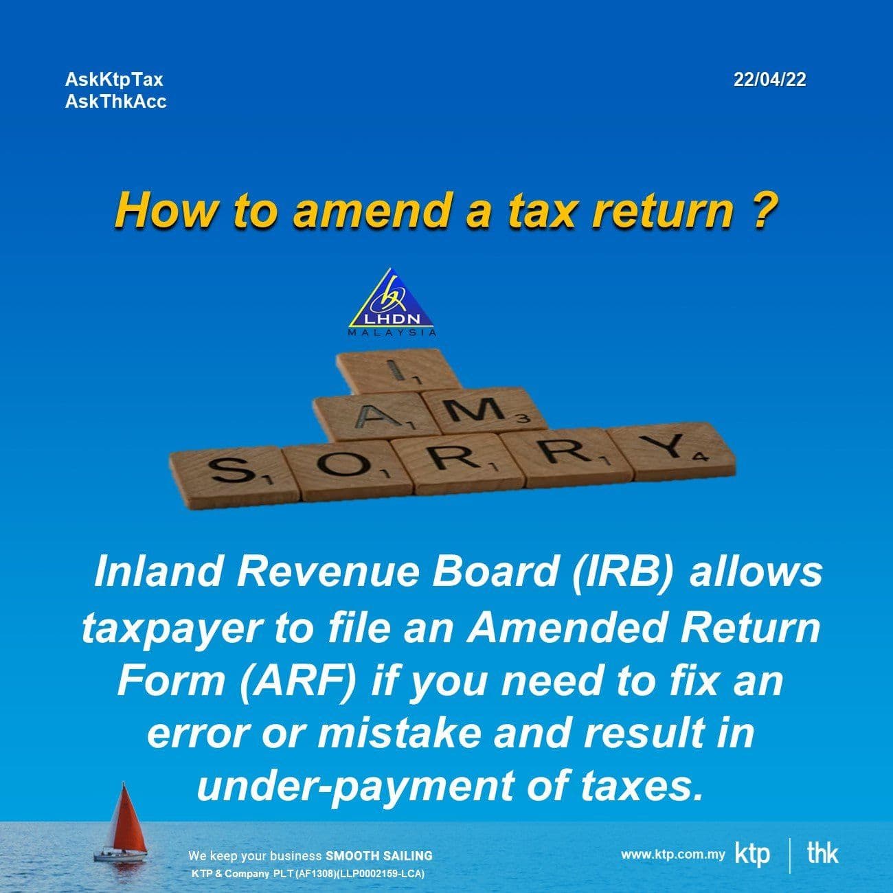 Illustration for How to amend tax return after filing under S 131 of the Income Tax Act 1967