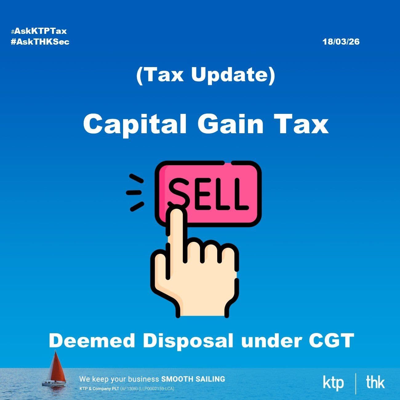 (税务)什么情况才算是马来西亚资本利得税(CGT)的“Disposal”