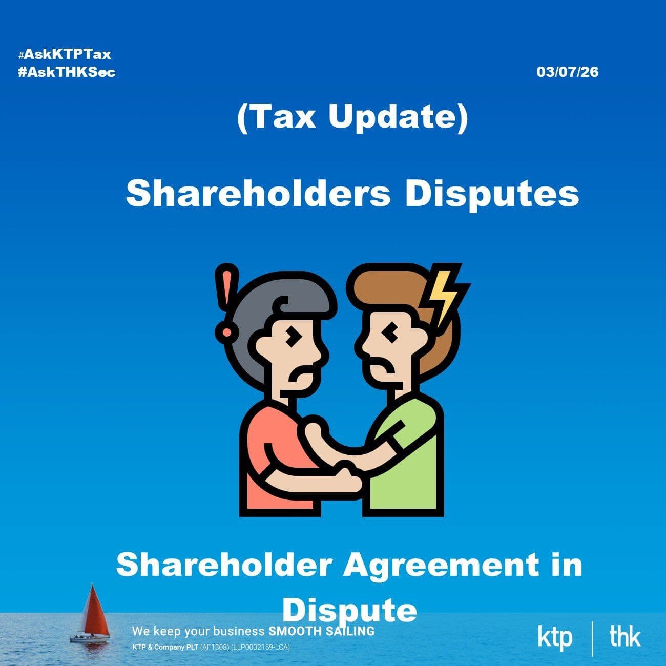 (TAX UPDATE) Why Every New Venture Needs a Shareholder Agreement & Director’s Service Agreement Before the First Ringgit Moves