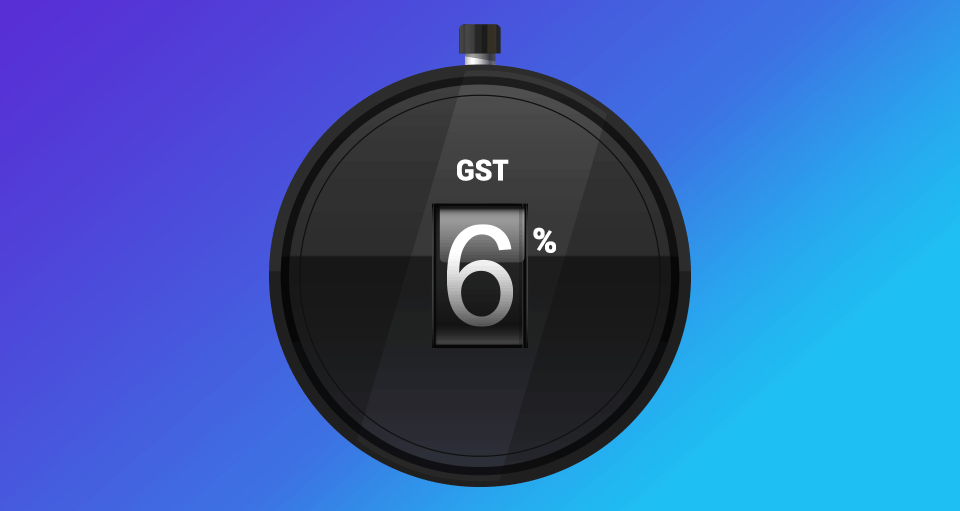 Illustration for GST Transition period from 6% to 0%