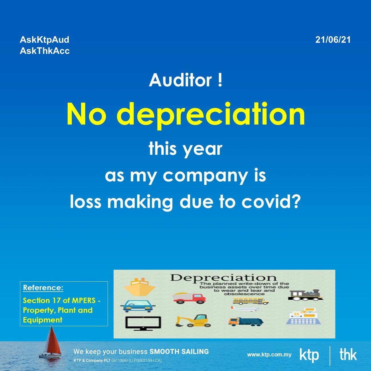 Illustration for Which fixed asset has no depreciation?