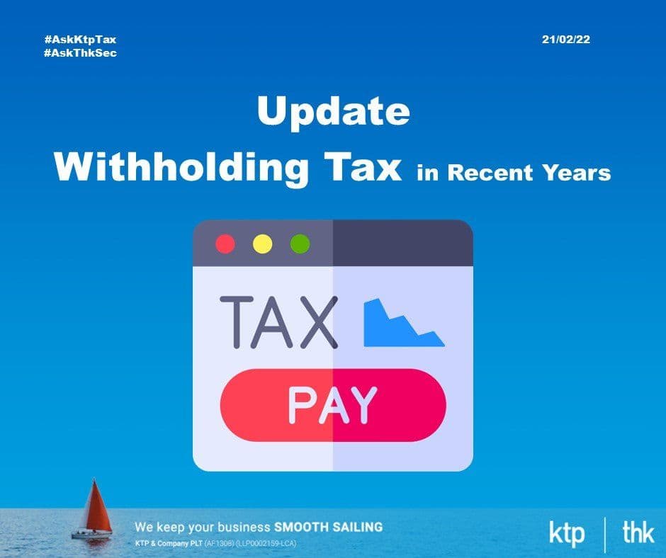 Key Update of Withholding Tax for past 5 years