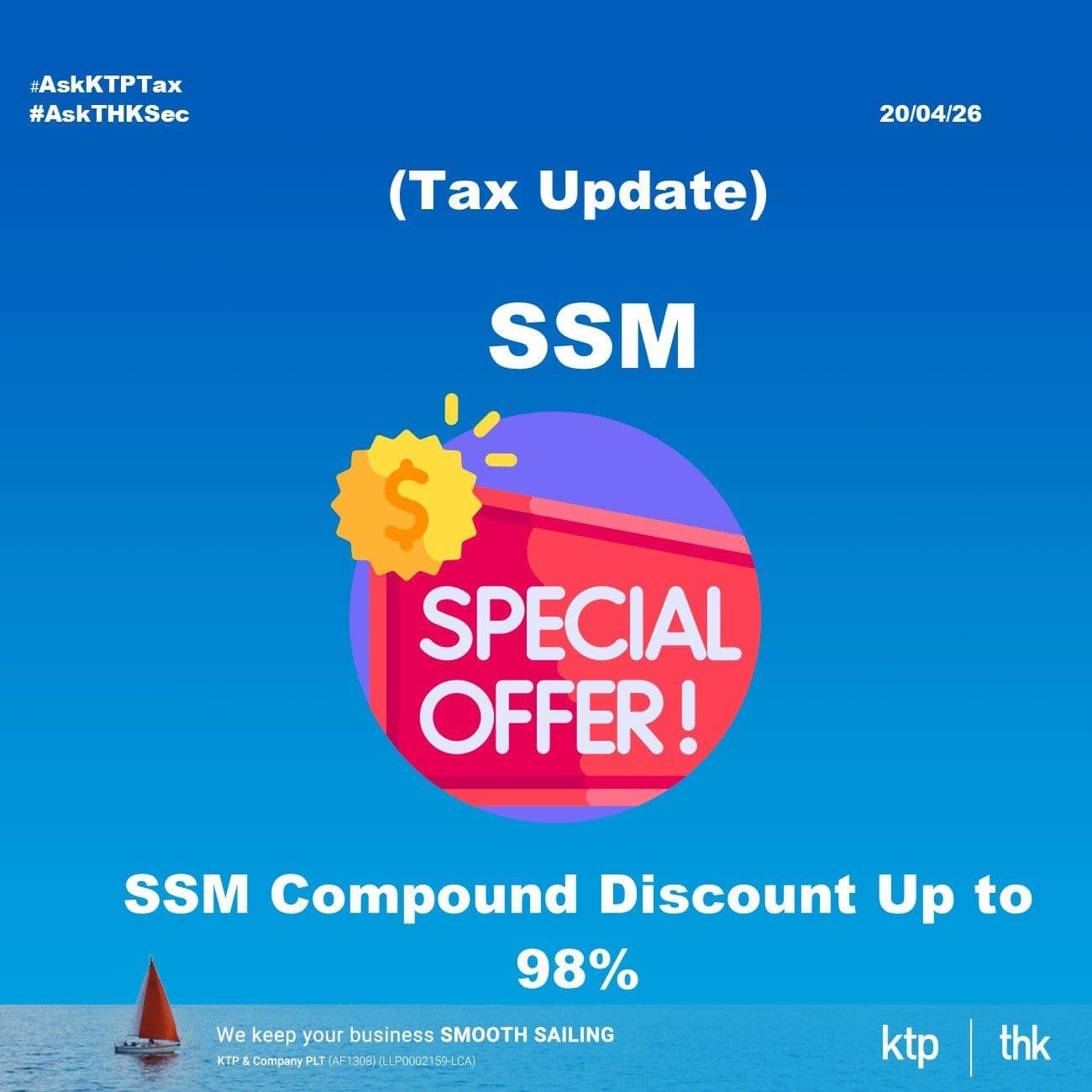 (TAX UPDATE) SSM Compliance Recovery Campaign 2026: A Second Chance for Overdue Filings (Up to 98.75% Off Compound)