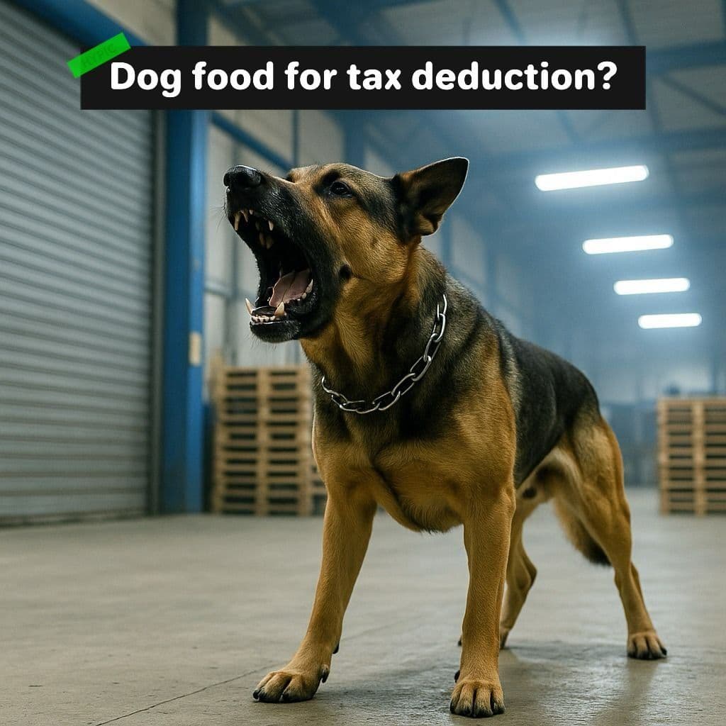 (税务)工厂的狗粮 Dog Foods 可以税务扣除吗?