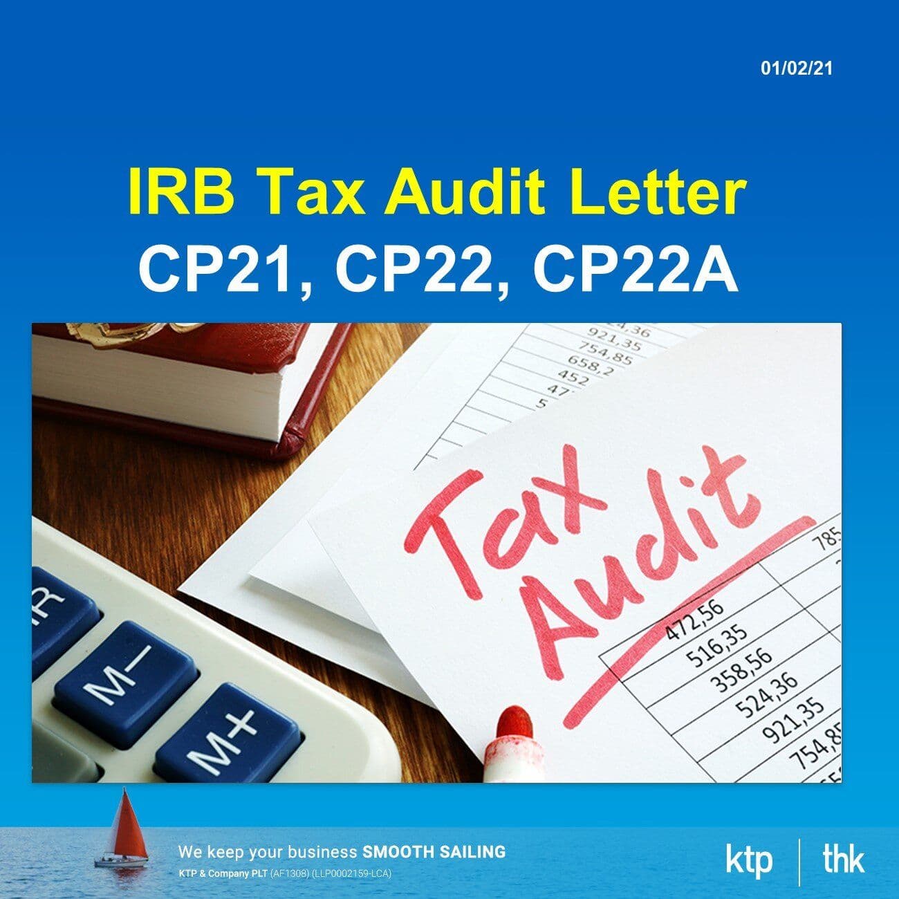 IRB tax audit on employers on CP21, CP22 & CP22A