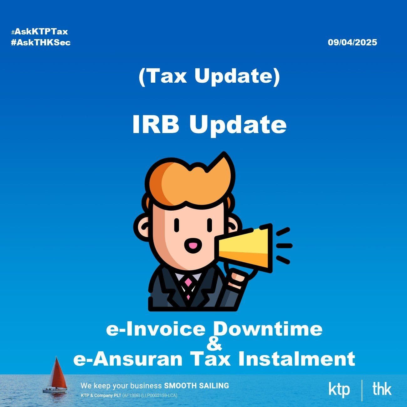 (Tax Update) Latest IRB Updates on e-Invoice Downtime & e-Ansuran Tax Instalment