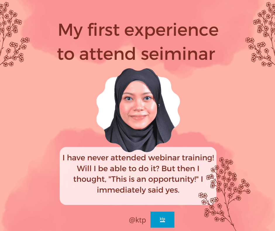 My first webinar training experience with KTP