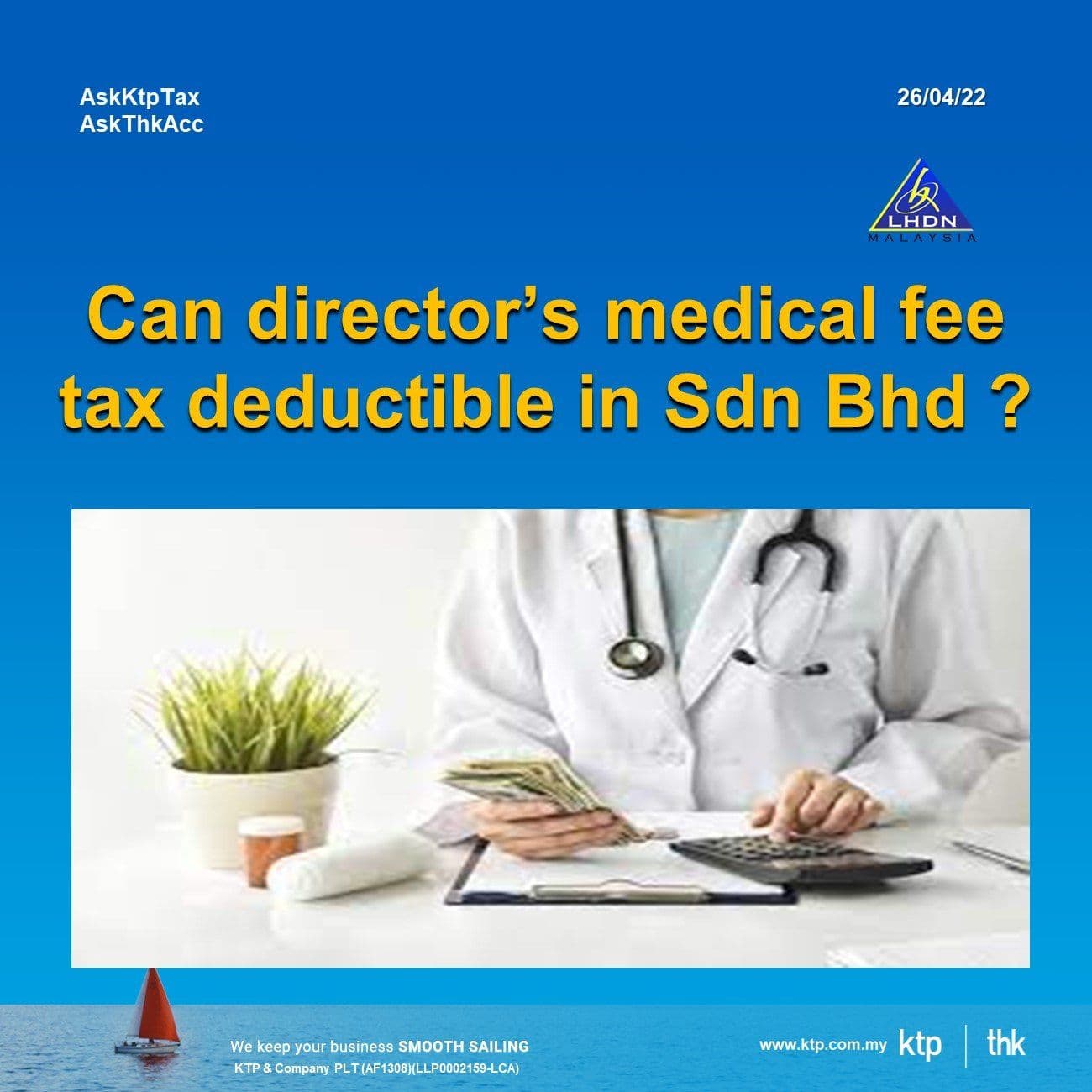 Illustration for Is director's medical expense tax deductible in Malaysia?