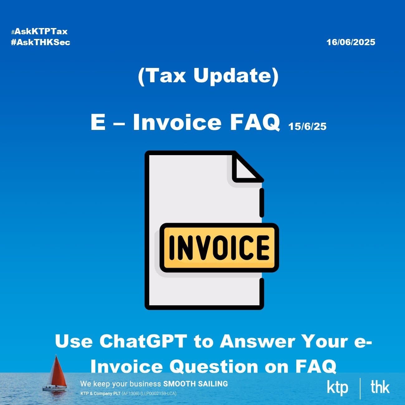 (税务)如何用 ChatGPT 问 LHDNM 的 e-Invoice 常见问题?