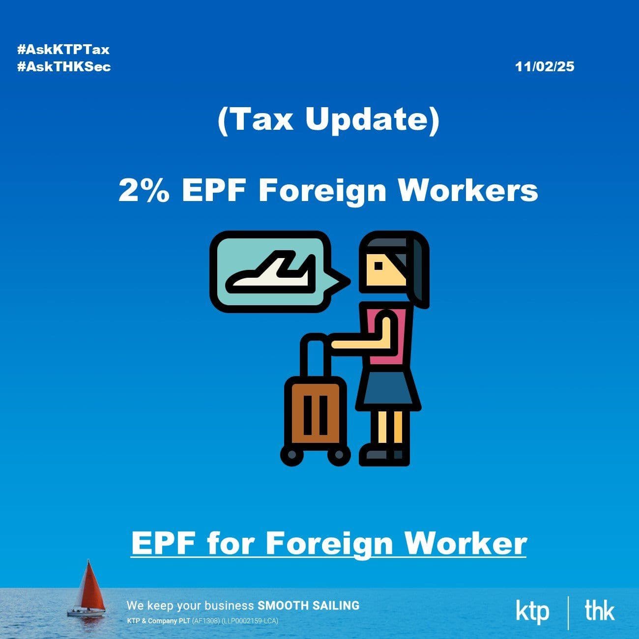 (Tax Update) 2% EPF on Foreign Workers