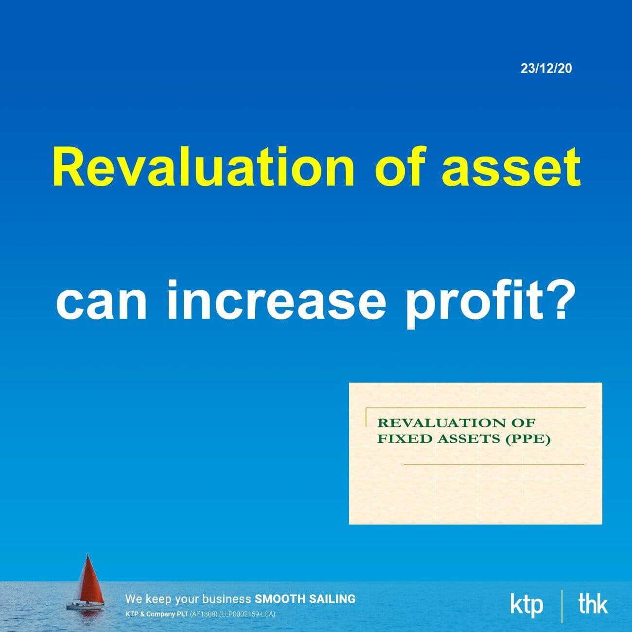 Revaluation of asset can increase profit?