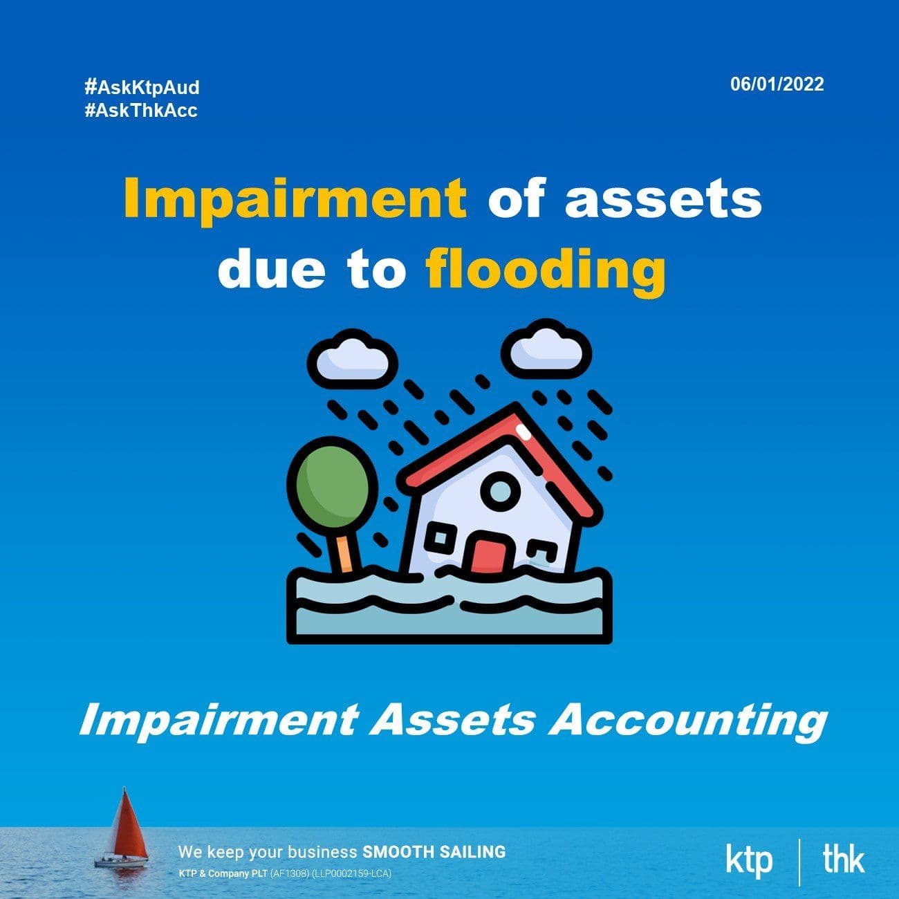 Illustration for Impairment of assets due to flooding