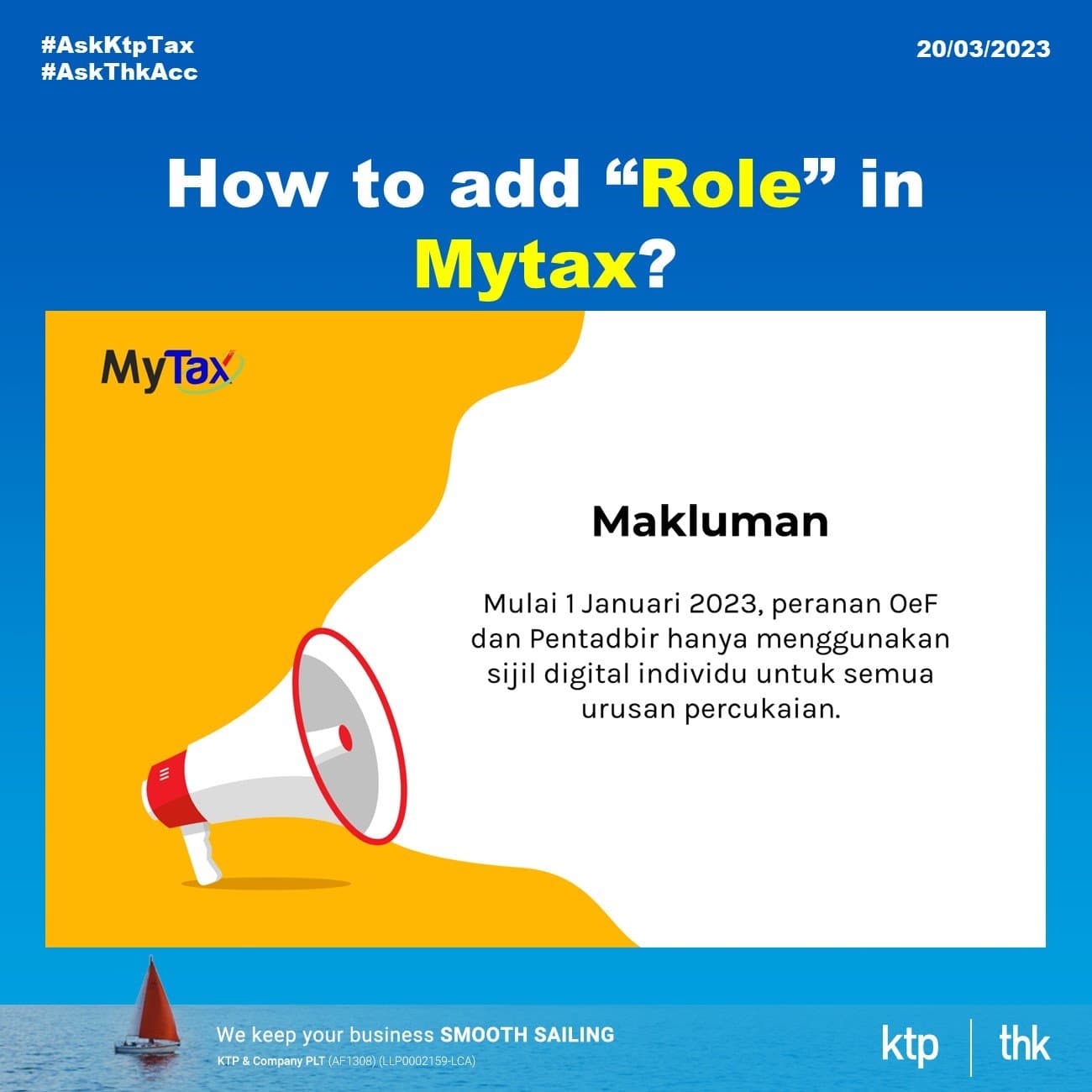 Illustration for (Trending Tax Question) How to add Role in MyTax?